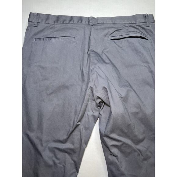 Bonobos Slim Pants Men's Size 35x30 Gray Straight Leg Chino Cotton Flat Front - Picture 15 of 16